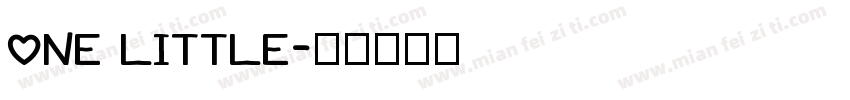one little字体转换